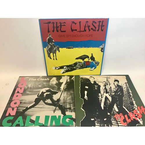 289 - SELECTION OF 3 X CLASH VINYL LP RECORDS. All copies found here on CBS Records to include - London Ca... 