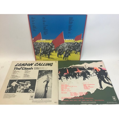 289 - SELECTION OF 3 X CLASH VINYL LP RECORDS. All copies found here on CBS Records to include - London Ca... 