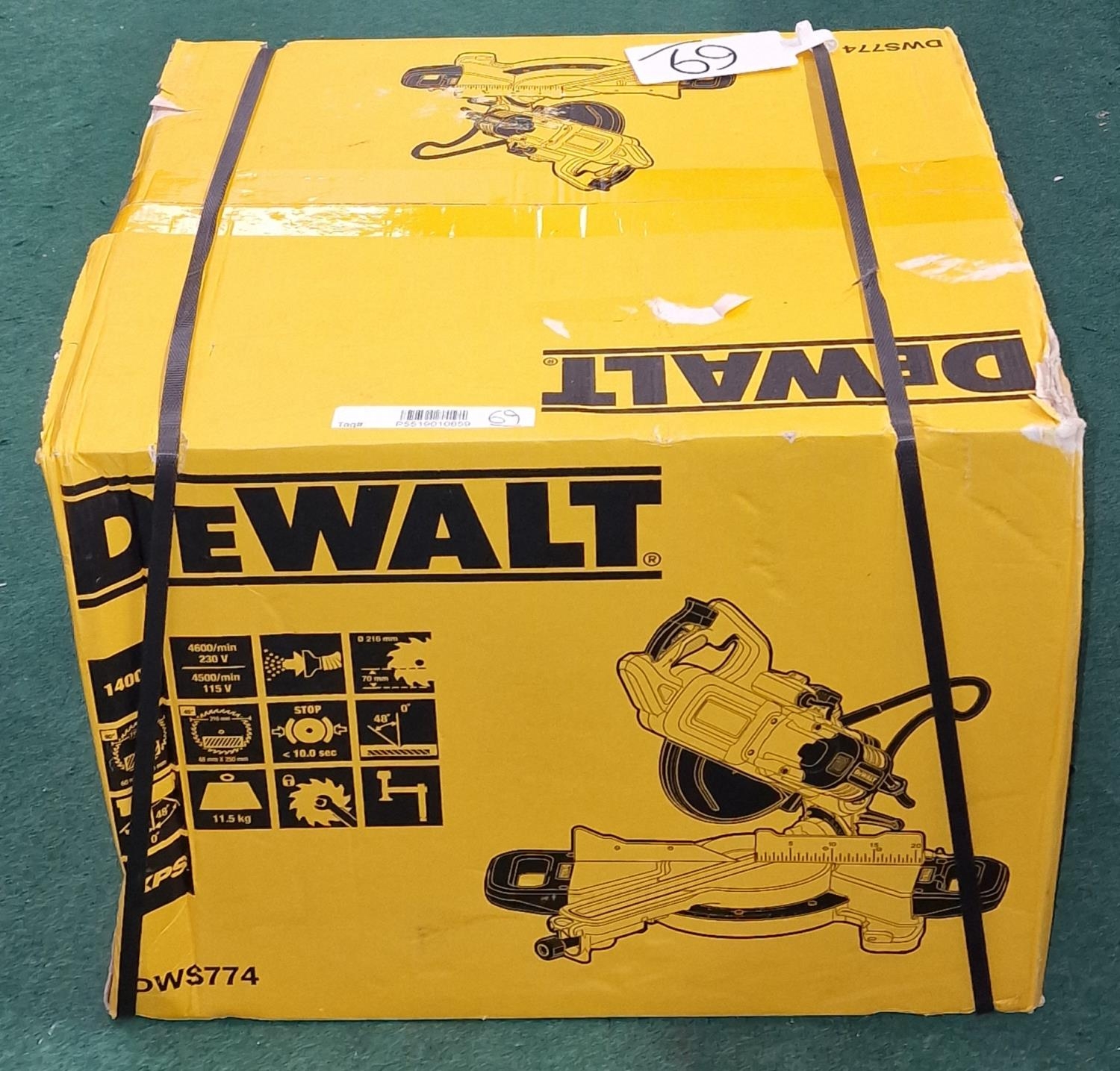 Genuine DeWalt Carbon Brush Kit For DWS774 & DWS773 Mitre Saws (Type 1, N443400, Made In Germany)
