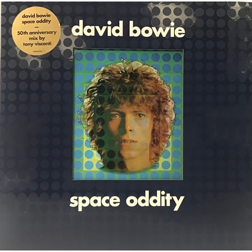 40 - DAVID BOWIE 'SPACE ODDITY' 50th ANNIVERSARY SILVER NUMBERED EDITION VINYL LP. ) Limited Numbered Sil... 