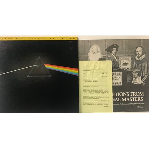 322 - PINK FLOYD 'DARK SIDE OF THE MOON' ORIGINAL 1ST MOBILE FIDELITY SOUND LAB HALF SPEED REMASTER VINYL ... 