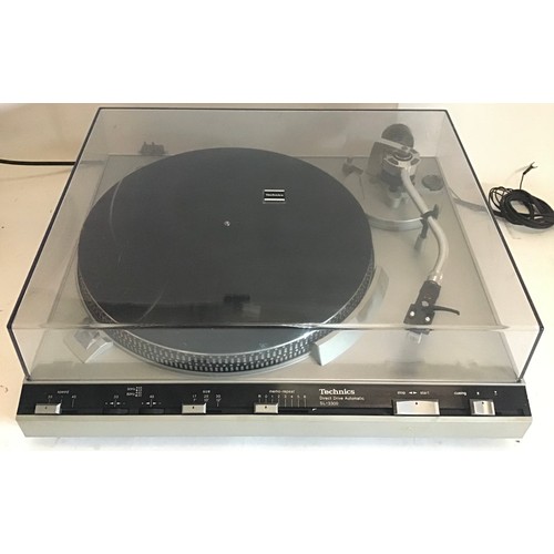 448 - TECHNICS DIRECT DRIVE TURNTABLE. Model No. SL-3300 complete with Audio Technica cartridge and Powers... 