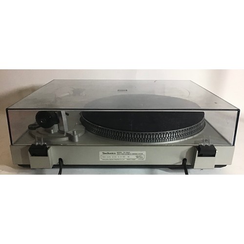 448 - TECHNICS DIRECT DRIVE TURNTABLE. Model No. SL-3300 complete with Audio Technica cartridge and Powers... 