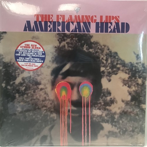 90 - FLAMING LIPS ‘AMERICAN HEAD’ DOUBLE VINYL ALBUM. 2 x LP’s on 180G Special Edition Tri-Colour Vinyl. ... 