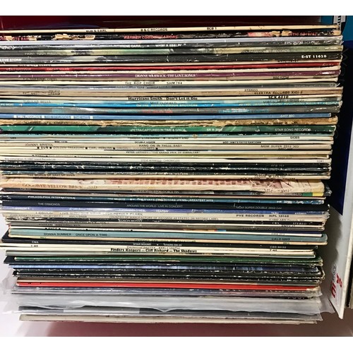 122 - LARGE BOX OF MAINLY VINYL ALBUMS WITH SOME ADDITIONAL 12” SINGLES. Artists in this Collection includ... 