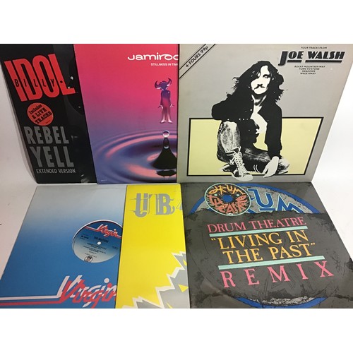 122 - LARGE BOX OF MAINLY VINYL ALBUMS WITH SOME ADDITIONAL 12” SINGLES. Artists in this Collection includ... 