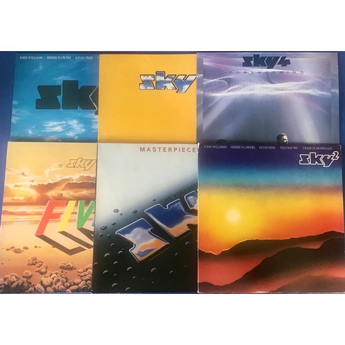 121 - SELECTION OF 6 X SKY VINYL LP RECORDS. Titles in this lot include - Masterpieces - Five Live - Forth... 