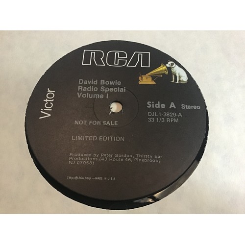 225 - DAVID BOWIE - RCA SPECIAL RADIO SERIES -RARE LIMITED EDITION PROMO ONLY VINYL LP. Here on RCA record... 