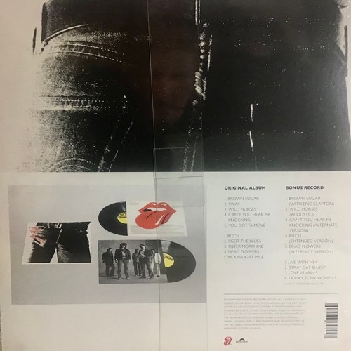 152 - SEALED ROLLING STONES ‘STICKY FINGERS’ DOUBLE ALBUM. Great reissue from 2015 of this Classic Album. ... 