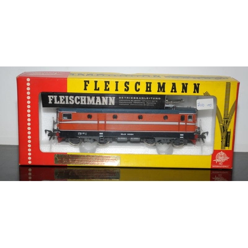 1079 - Ho Gauge Fleischmann 4365 SJ Class Rc2 Locomotive. Boxed