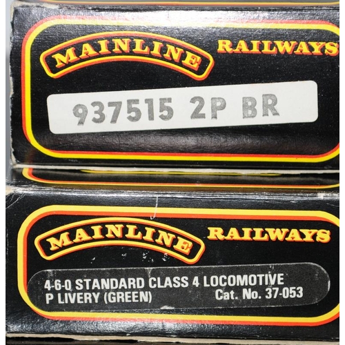 1093 - OO Gauge Palitoy Mainline Railways 4-6-0 Standard Class Locomotive P Livery Green ref:37-053 c/w Cla... 
