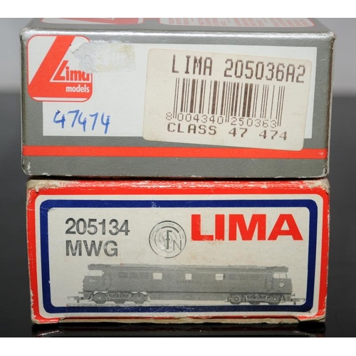 1207 - OO Gauge Lima Models Class 47 Saint Cuthbert ref:47474 c/w BR Class 52 Western Pioneer ref:205134. B... 