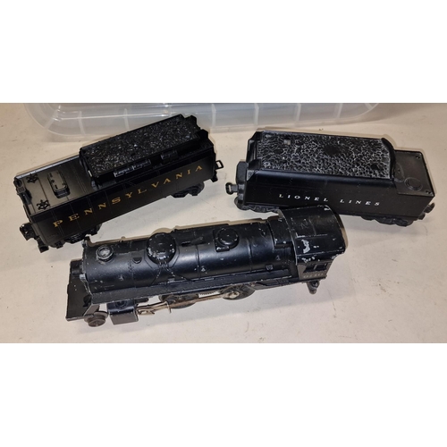 1006 - Lionel O gauge 6110 locomotive 2-4-2 missing rear bogie together 2x tenders and quantity of servicea... 