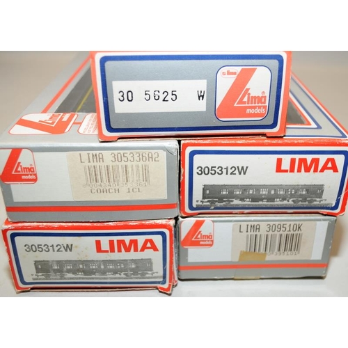 1109 - Lima OO Gauge Rolling stock. 2 x 305312W, 305336A2, 309510K and 305625W. All boxed