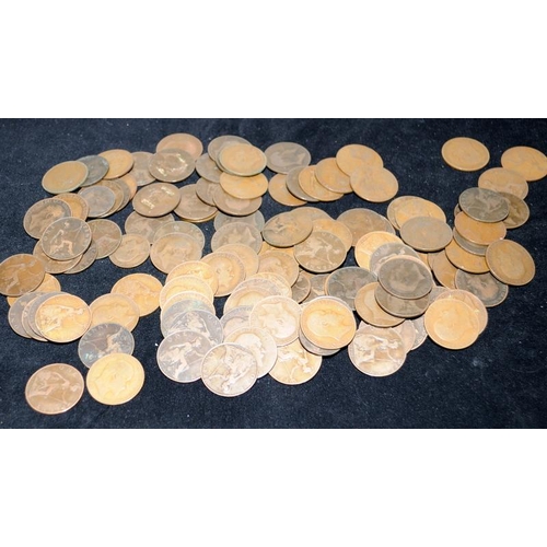 291 - A quantity of Edwardian pennies, approx 1kg in weight