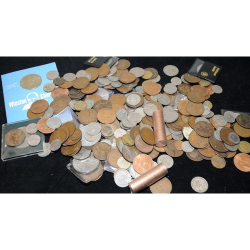 292 - Tub of vintage GB coins