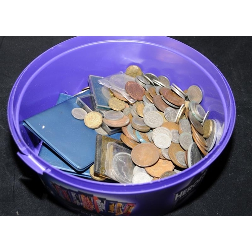 293 - Tub of vintage GB coins