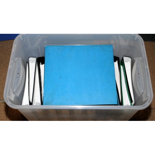 294 - Carton containing 19 files holding a very large number of World stamps. Good lot to sort through