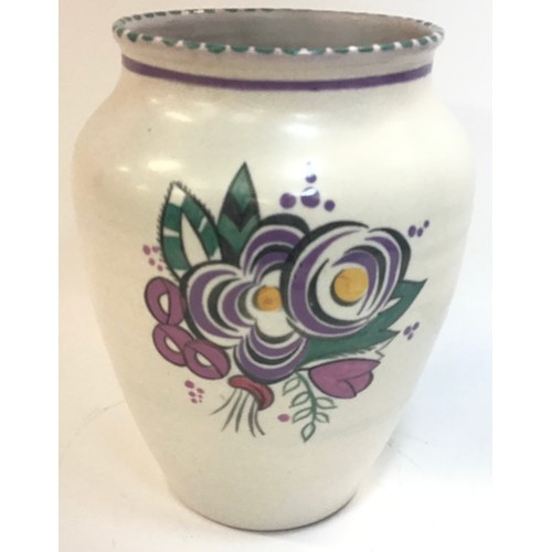 254 - Poole Pottery Carter Stabler Adams shape 213 HN pattern vase 9.25