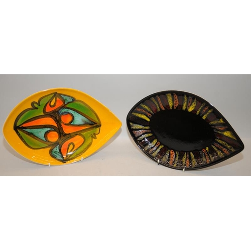 250 - Poole Pottery shape 91 Delphis eye dish together with two others and one Aegean (4)