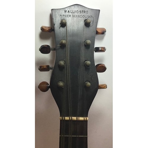 453 - WALLIOSTRO ZITHER MANDOLIN. A lovely vintage instrument from the approx. 1920's - 1930's. It seems t... 