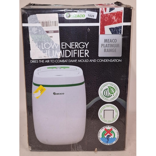 168 - A boxed Meaco 12L low energy dehumidifier.