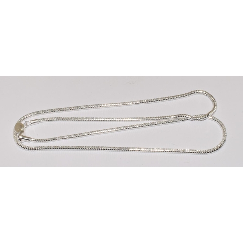 315 - A 925 silver snake chain 24