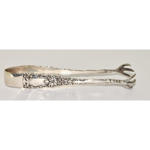 319 - Silver tongs.