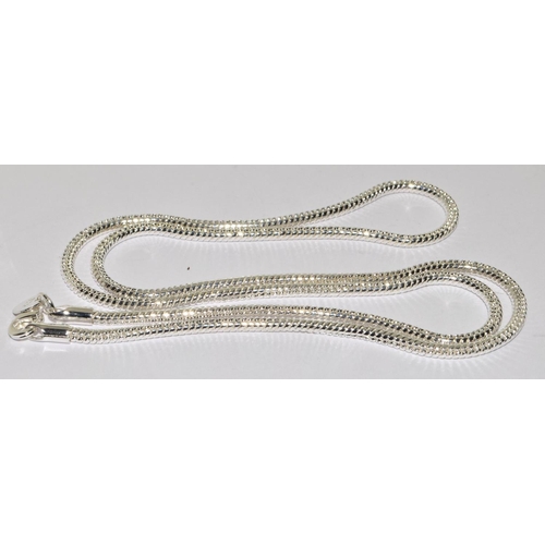 275 - 925 silver snake chain, 24