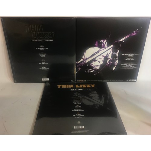 7 - THIN LIZZY NEW VINYL ALBUMS X 3. Titles as follows - Breaking Out In Chicago (Factory Sealed) - Toky... 