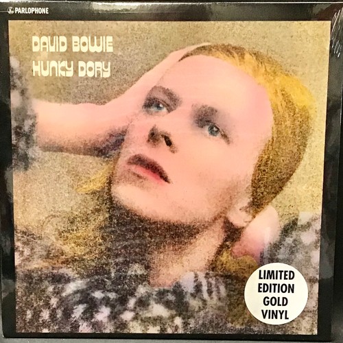 116 - DAVID BOWIE ‘HUNKY DORY’ LIMITED EDITION GOLD VINYL. This is a rare and factory sealed copy of the 4... 