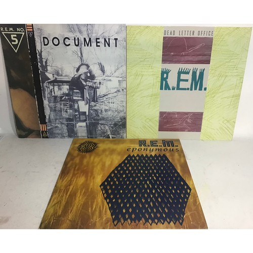 26 - R.E.M. X 4 VINYL LP RECORDS. Titles here are as follows - Eponymous - Dead Letter Office - Document.... 