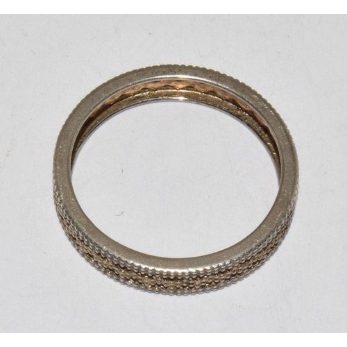 212 - 925 silver eternity ring size V