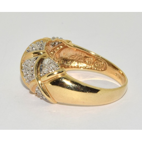 468 - Ladies Diamond ring size Q