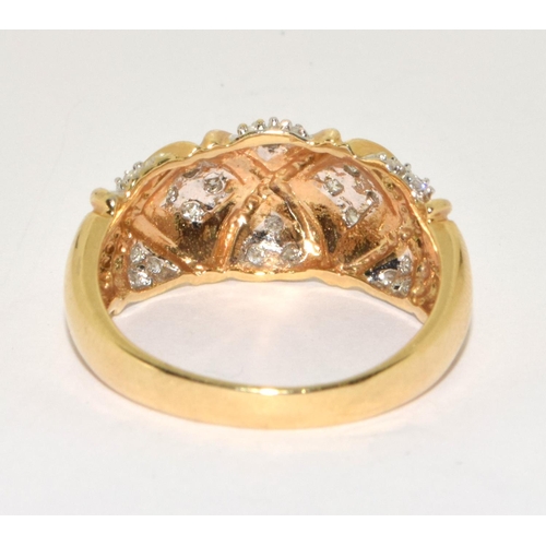 468 - Ladies Diamond ring size Q