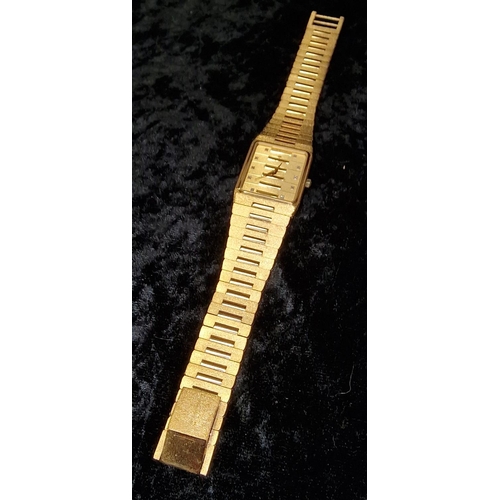 356 - Delma gold plated watch in case