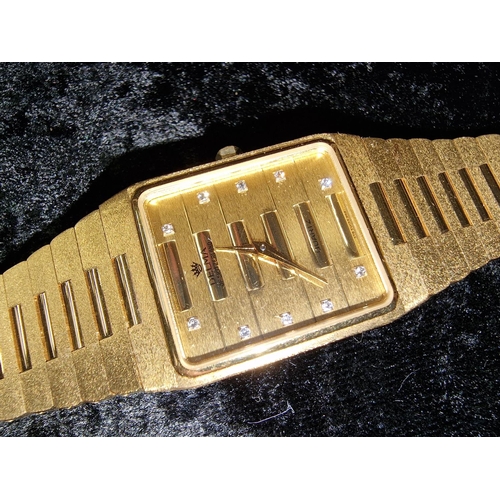 356 - Delma gold plated watch in case