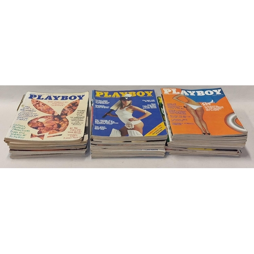 172 - Collection of vintage Playboy magazines from the 1970s and 1980s to include Australian Issues. 25 Is... 