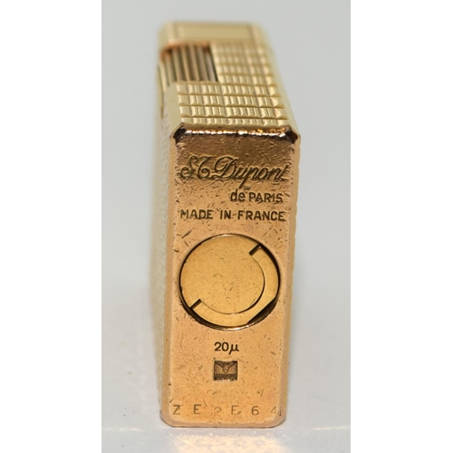 357 - Dupont ZE2E64 Gold colour lighter.