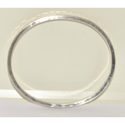 369 - Danish silver bangle by Borup, Denmark, 33g