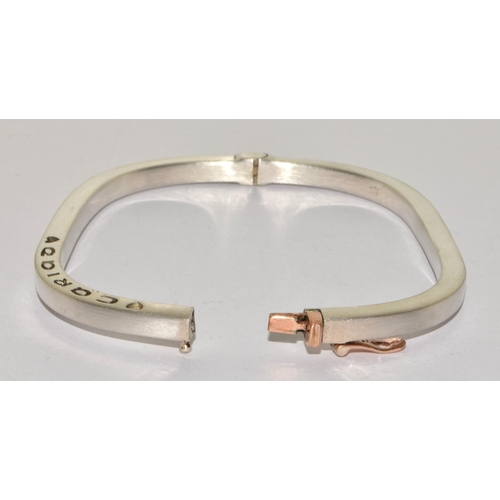 272 - Clogau Welsh gold/silver Cariad bracelet,35g.