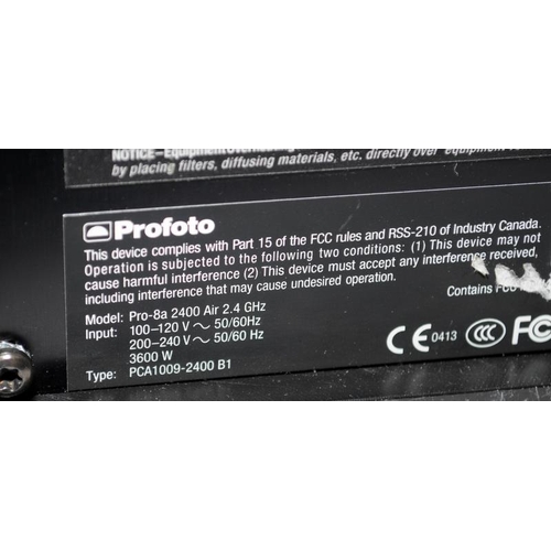 49 - Profoto ProDaylight 800 air c/w Profoto ProBallast 800 Pro-8a 2400 Air. Both come in protective peli... 