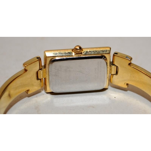 437 - Givenchy Paris ladies Millesime gold plated bracelet watch. New battery fitted and seen working at t... 