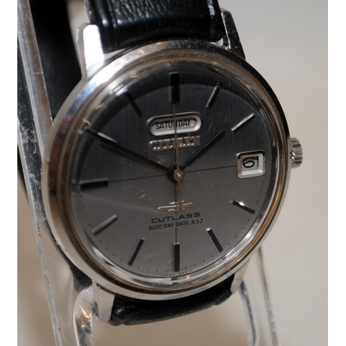 532 - Quality vintage Citizen 33 jewels Cutlass automatic day/date gents watch CUSS-3001Y. Seen working at... 