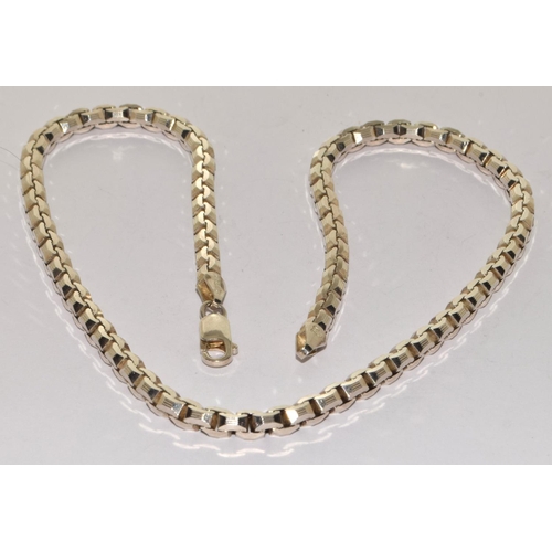 334 - 925 silver box neck chain 43cm long