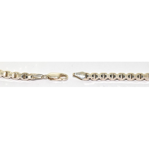 334 - 925 silver box neck chain 43cm long