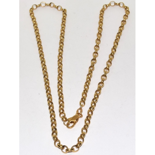 442 - 9ct gold neck chain 58cm 9.5g