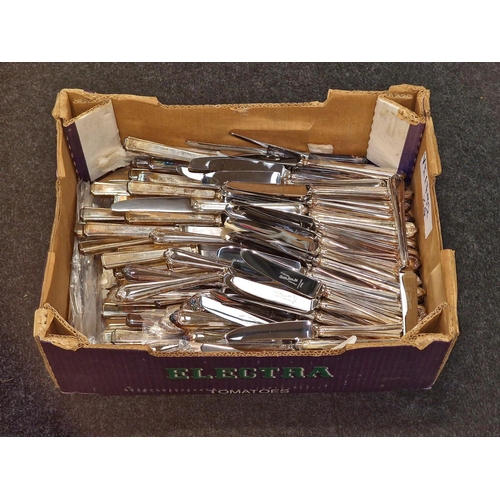 545 - NOS quantity of vintage cutlery s/steel and epns tarnished