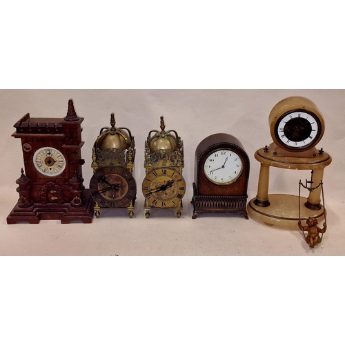 526 - Collection of mixed clock mechanisms and parts