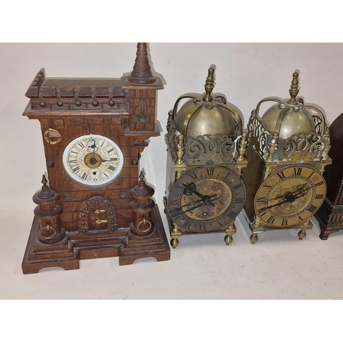 526 - Collection of mixed clock mechanisms and parts